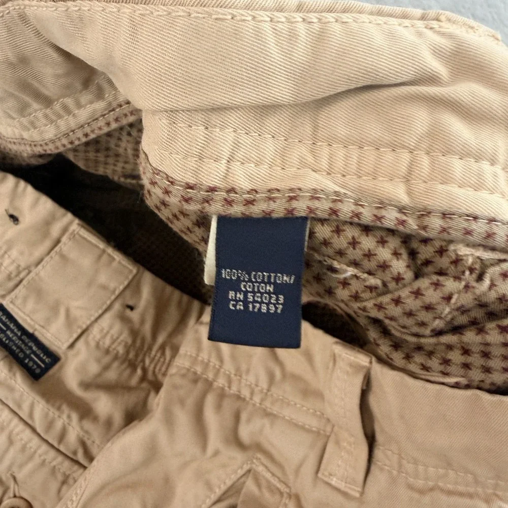 Vintage Y2K Banana Republic Paratrooper Baggy Cargo Pants in Beige Men 34x31